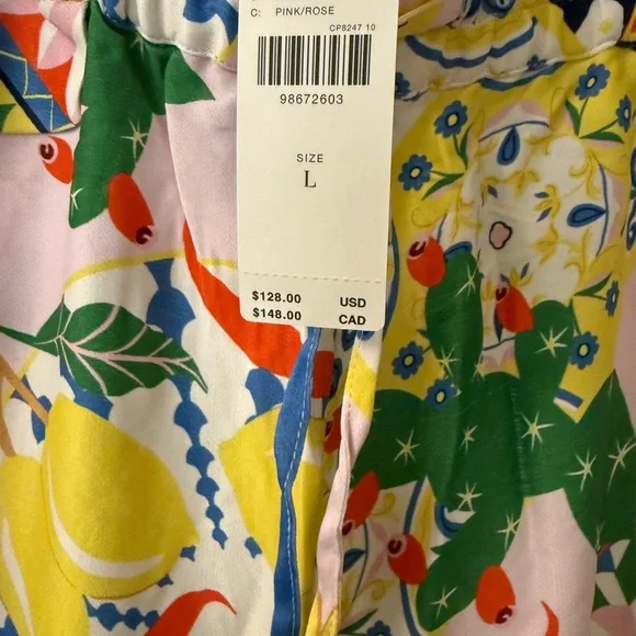 Anthropologie Blue and Yellow Wide Leg Pants - Picture 6 of 7